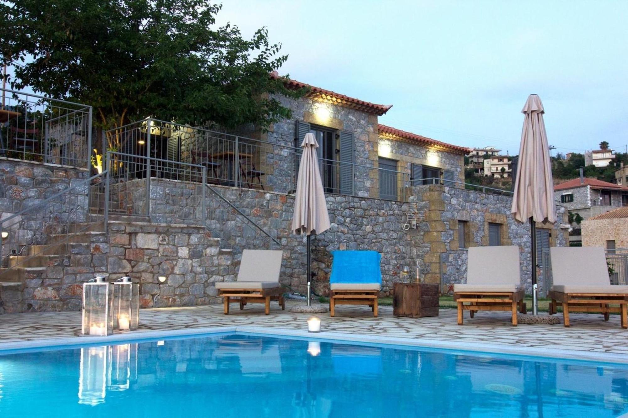 Elsa Villa By Elrin Villas Mani Neokhorion  Esterno foto